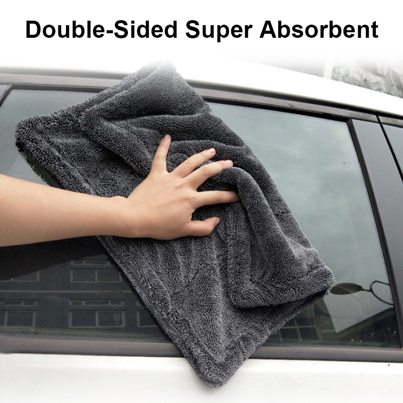 Twist-Loop Drying Towel — Streak-Free, Scratch-Safe Drying