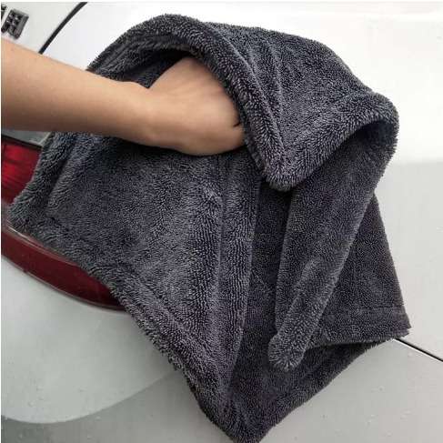 Twist-Loop Drying Towel — Streak-Free, Scratch-Safe Drying