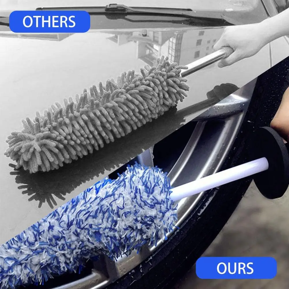 Wheel &amp; Rim Detail Brush — Soft Bristles, Spoke-Deep Clean