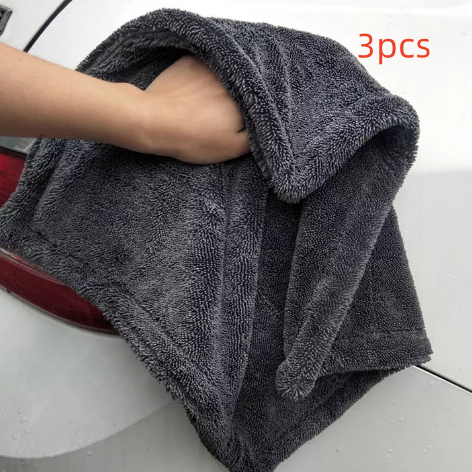 Twist-Loop Drying Towel — Streak-Free, Scratch-Safe Drying