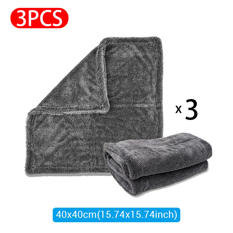 Twist-Loop Drying Towel — Streak-Free, Scratch-Safe Drying