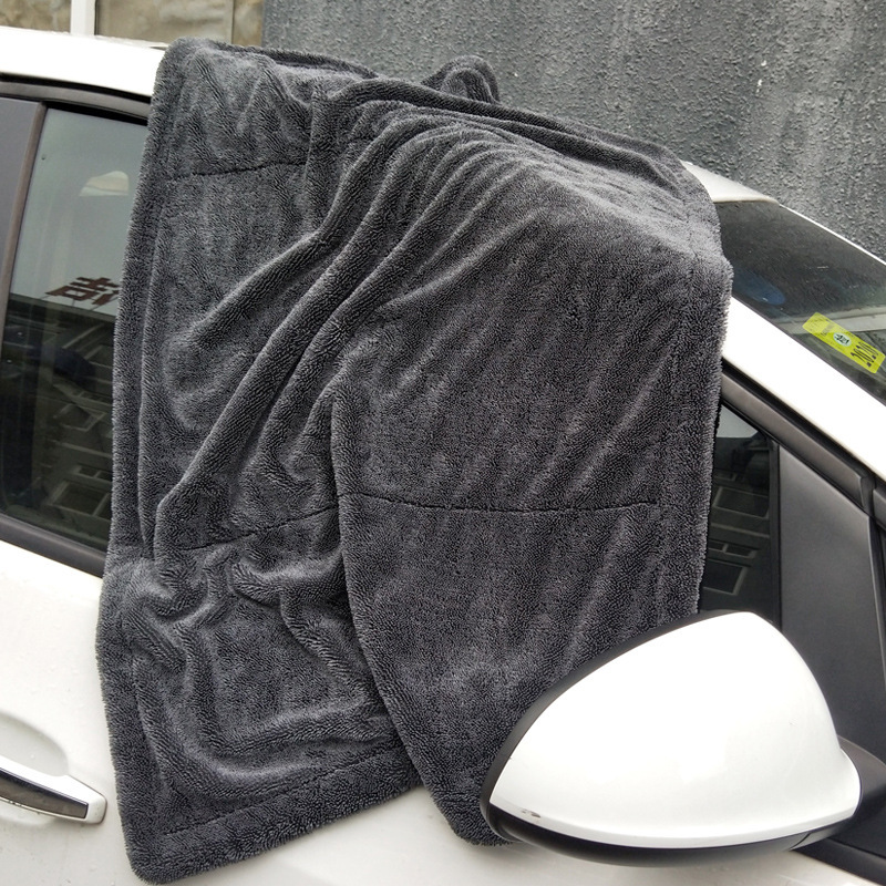 Twist-Loop Drying Towel — Streak-Free, Scratch-Safe Drying