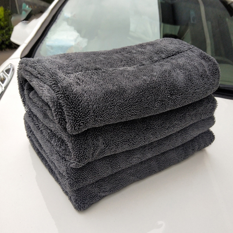 Twist-Loop Drying Towel — Streak-Free, Scratch-Safe Drying