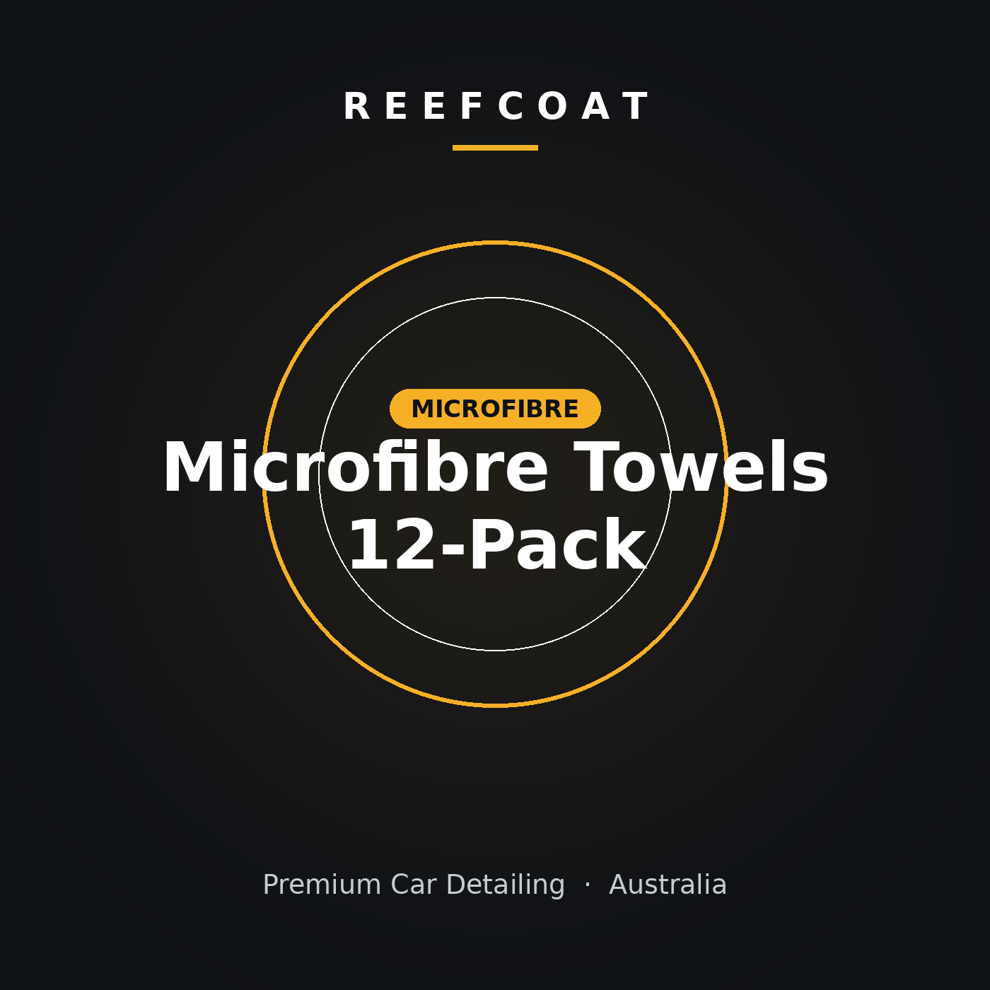 Edgeless Microfibre Towels (Pack of 12, 400gsm)