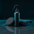 Premium ceramic coating kit with bottle applicator and cloth